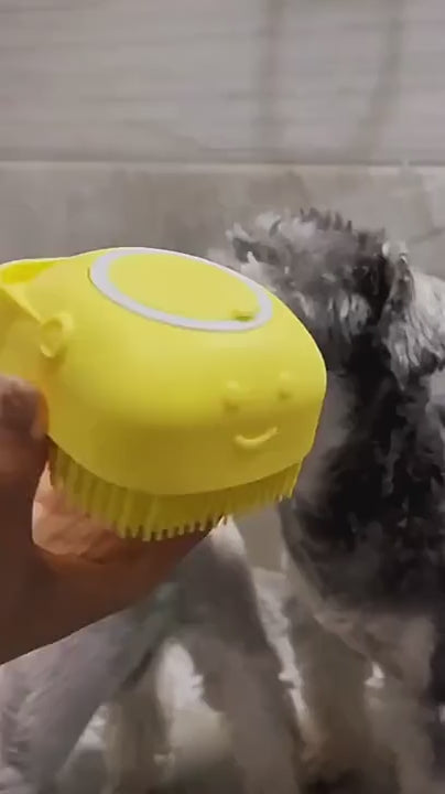Zirelo PawWash™ - Bath Brush with Built In Shampoo Dispenser 2.0
